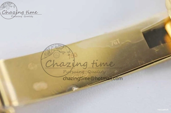 Dial YG Steel 40mm 1:1 Best TWF A2836 Crystal Date 904L YG Edition on Bracelet Day YG 0430